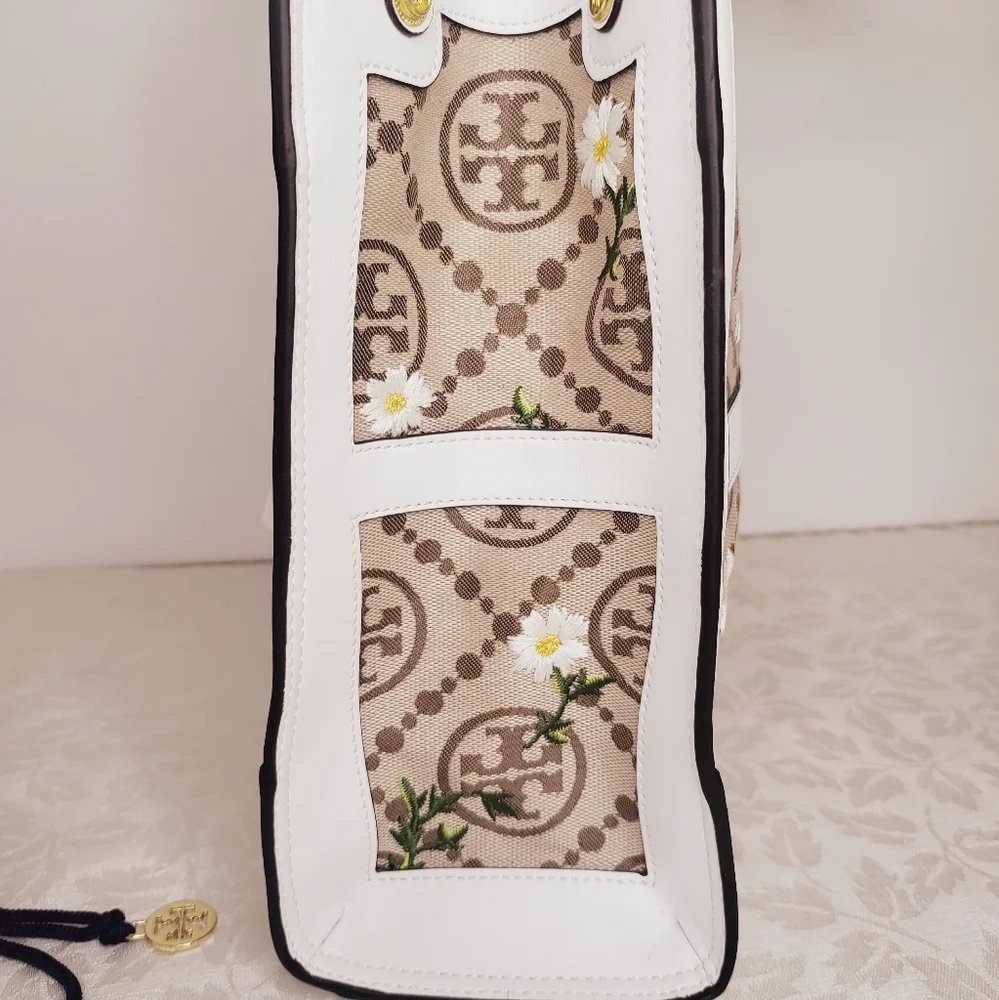 Rare Unique Tory Burch Summer White Bag, New NWT - Picture 6 of 11